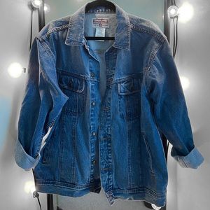 MENS Wrangler Denim Jacket Large Tall